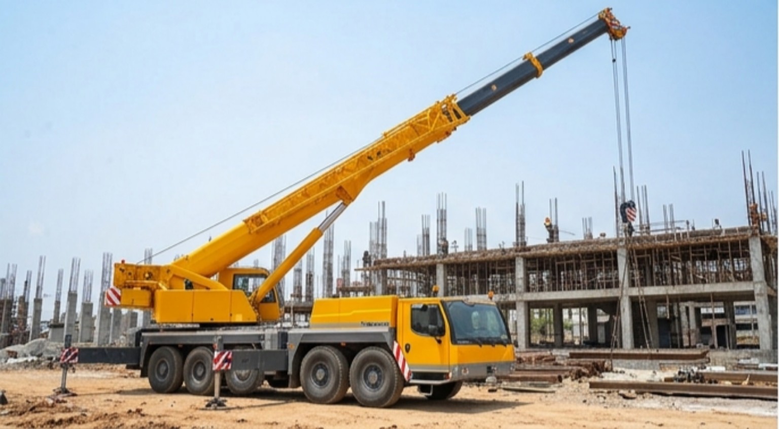 Mobile hydraulic crane lifting equipment